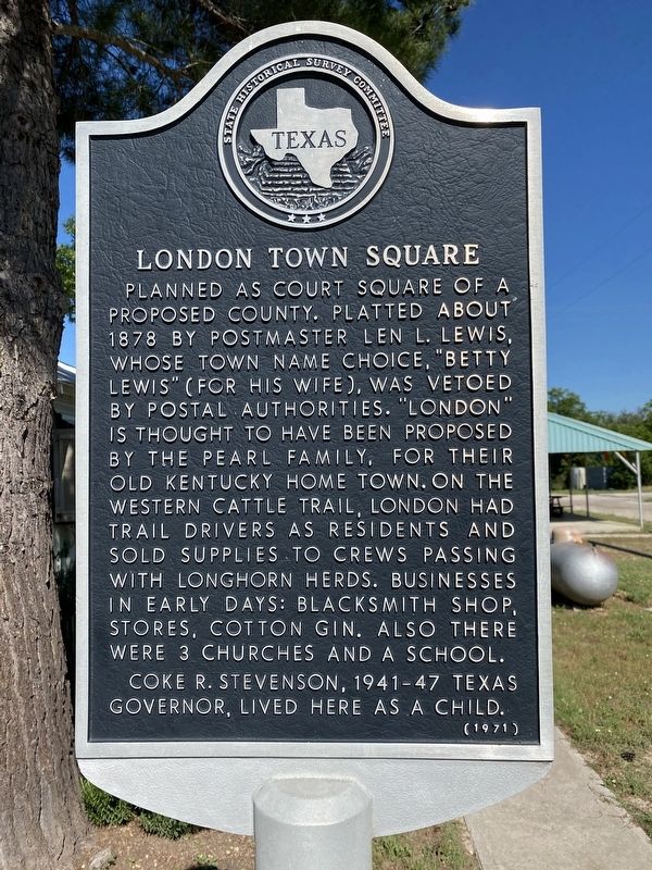London Town Square Marker. Click for full size. London Town Square Marker image. Click for full size.