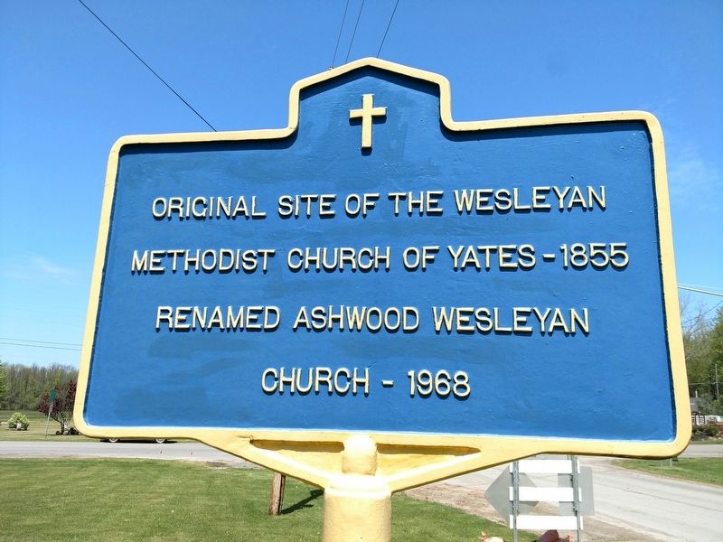 Original Site of the Wesleyan Methodist Church Marker image. Click for full size.