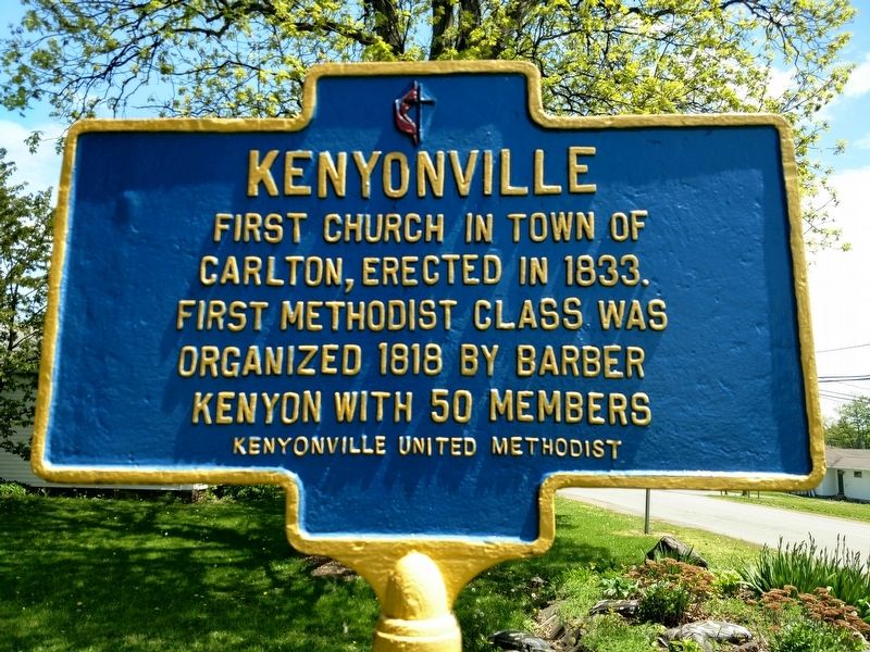 Kenyonville Marker. Click for full size. Kenyonville Marker image. Click for full size.