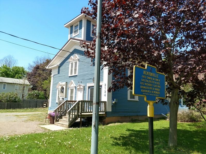 Kenyonville Marker & Church image. Click for full size.