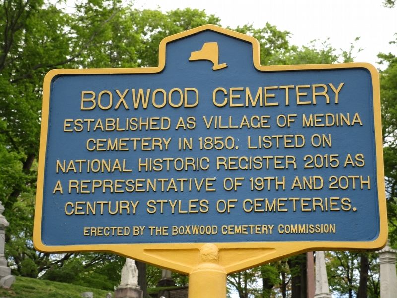 Boxwood Cemetery Marker image. Click for full size.