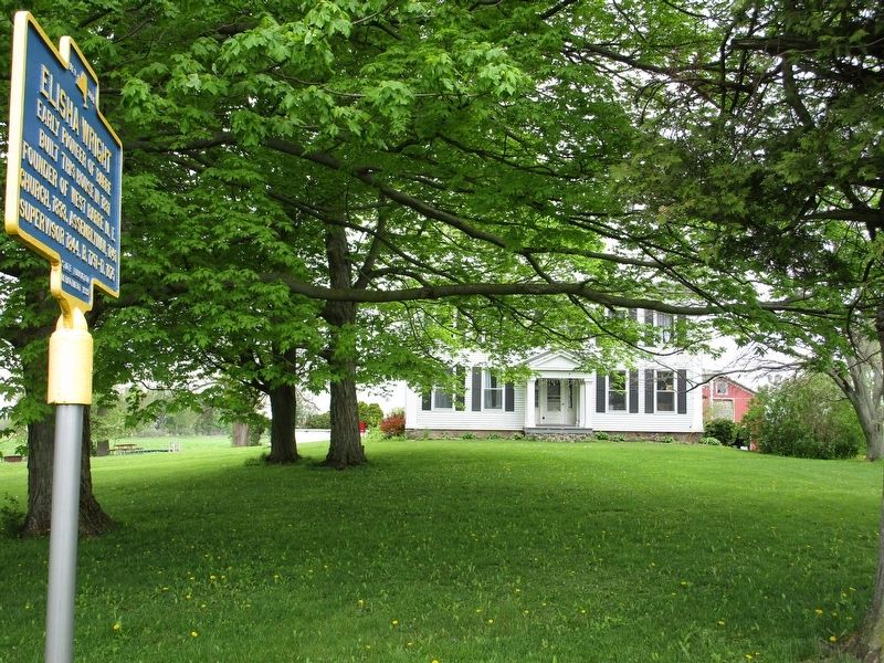 Elisha Wright House & Marker. Click for full size. Elisha Wright House & Marker image. Click for full size.