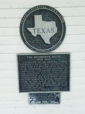 The Woodworth House Marker image. Click for full size.