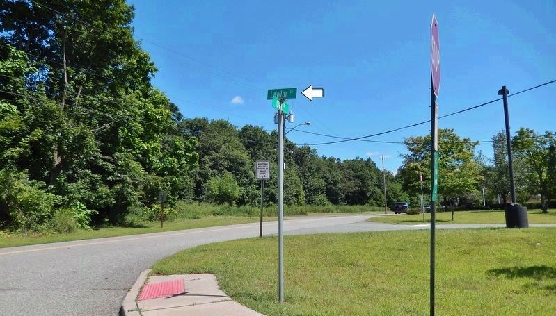 Lawlor Drive named in honor of CPL Patrick E. Lawlor image. Click for full size.