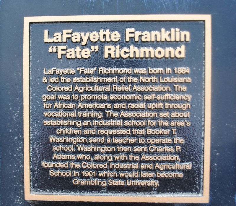 LaFayette Franklin "Fate" Richmond Marker image. Click for full size.