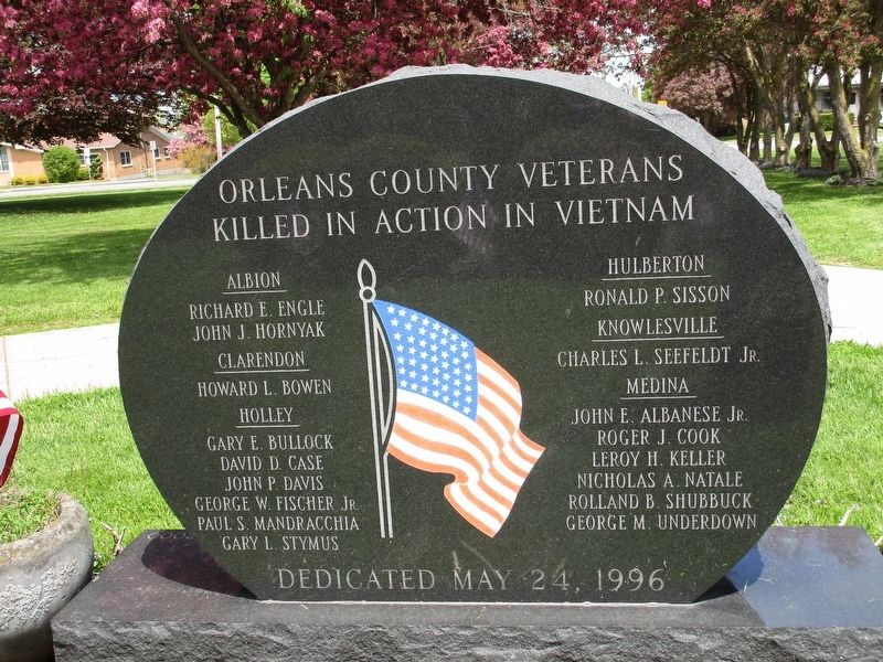 Albion Vietnam Veterans Memorial image. Click for full size.