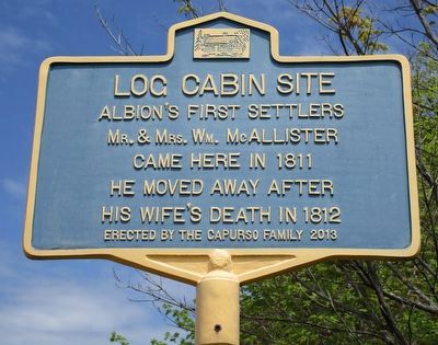 Log Cabin Site Marker. Click for full size. Log Cabin Site Marker image. Click for full size.
