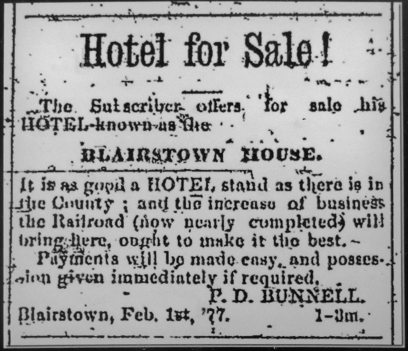 Marker detail: Hotel for Sale! image. Click for full size.