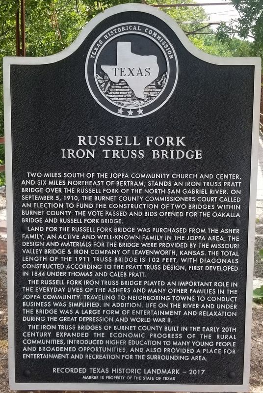 Russell Fork Iron Truss Bridge Marker image. Click for full size.