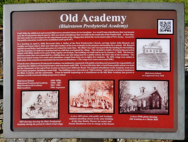 Old Academy Marker image. Click for full size.