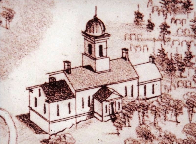 Marker detail: Blair Presbyterial Academy image. Click for full size.