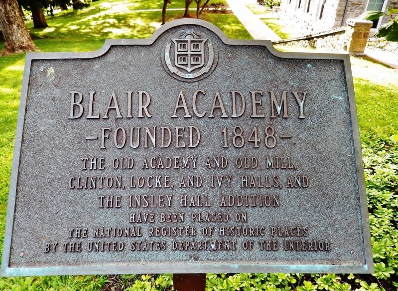 Blair Academy Marker image. Click for full size.