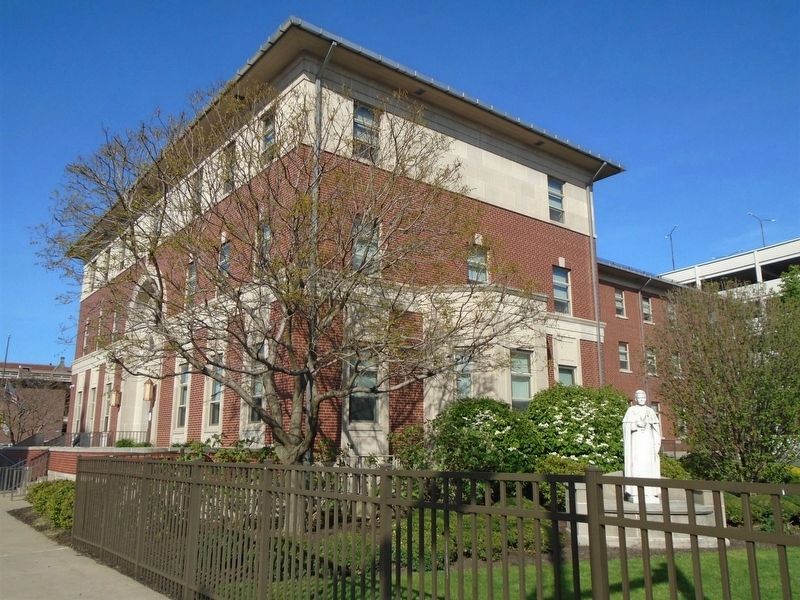 Pope Saint Pius X Monument and Diocese Chancery Building. Click for full size. Pope Saint Pius X Monument and Diocese Chancery Building image. Click for full size.