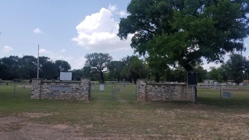 Tobey Cemetery and Marker image. Click for full size.