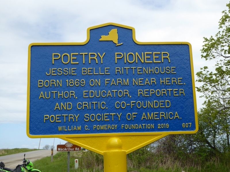 Poetry Pioneer Marker image. Click for full size.