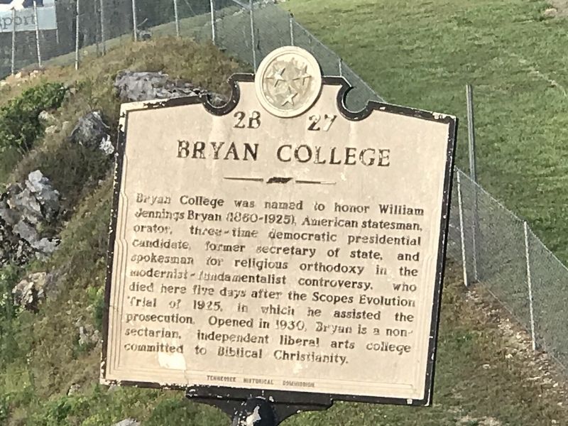 Bryan College Marker image. Click for full size.