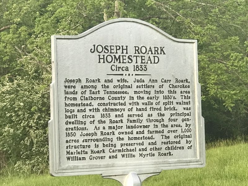 Joseph Roark Homestead Marker image. Click for full size.