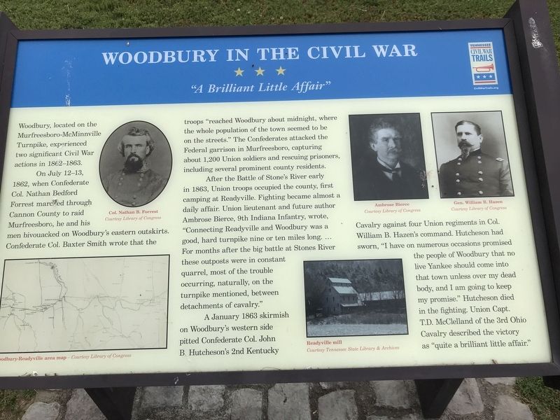 Woodbury in the Civil War Marker image. Click for full size.