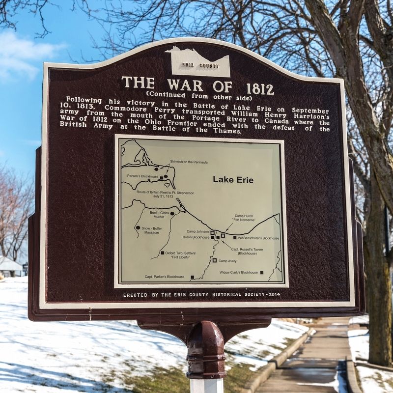 The War of 1812 Marker, side two image. Click for full size.