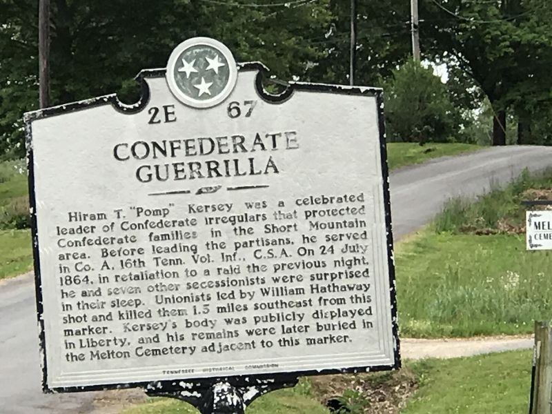 Confederate Guerrilla Marker image. Click for full size.