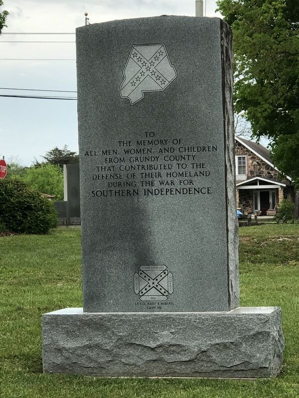 Grundy County Confederate Monument image. Click for full size.