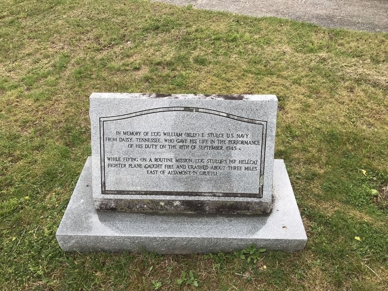 In Memory of LTJG William (Billy) E. Stulce Marker image. Click for full size.