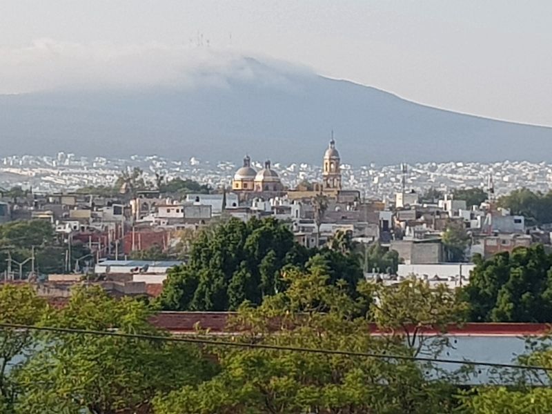 The Temple and Convent of Santa Cruz seen atop the Sangremal Hill image. Click for full size.