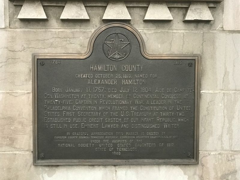 Hamilton County Marker. Click for full size. Hamilton County Marker image. Click for full size.