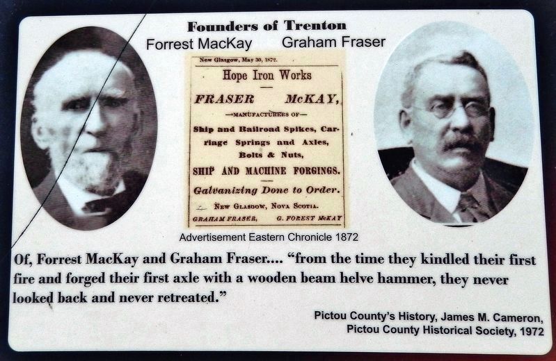 Marker detail: Founders of Trenton image. Click for full size.