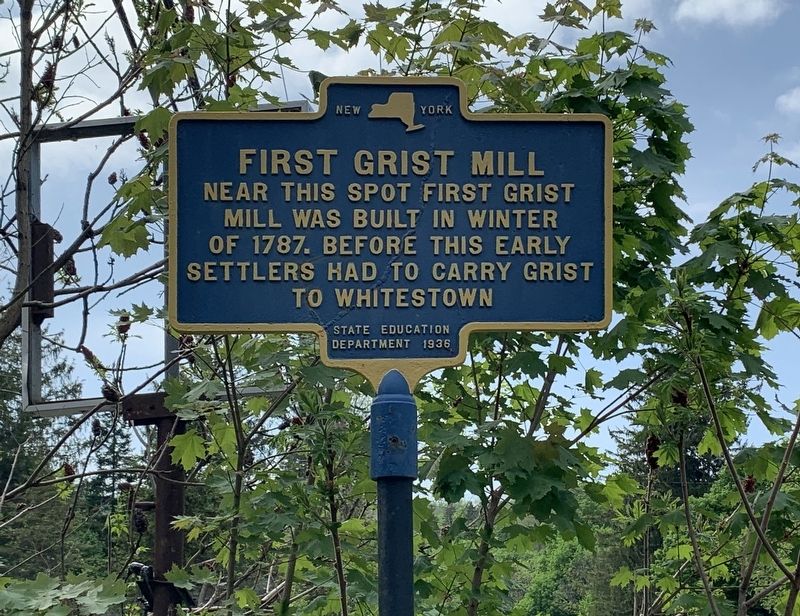 First Grist Mill Marker image. Click for full size.