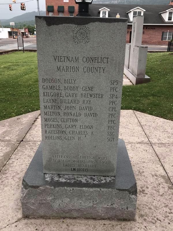 Marion County, Tennessee Vietnam Conflict Memorial image. Click for full size.