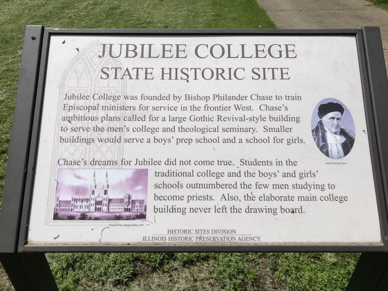 Jubilee College State Historic Site Marker image. Click for full size.