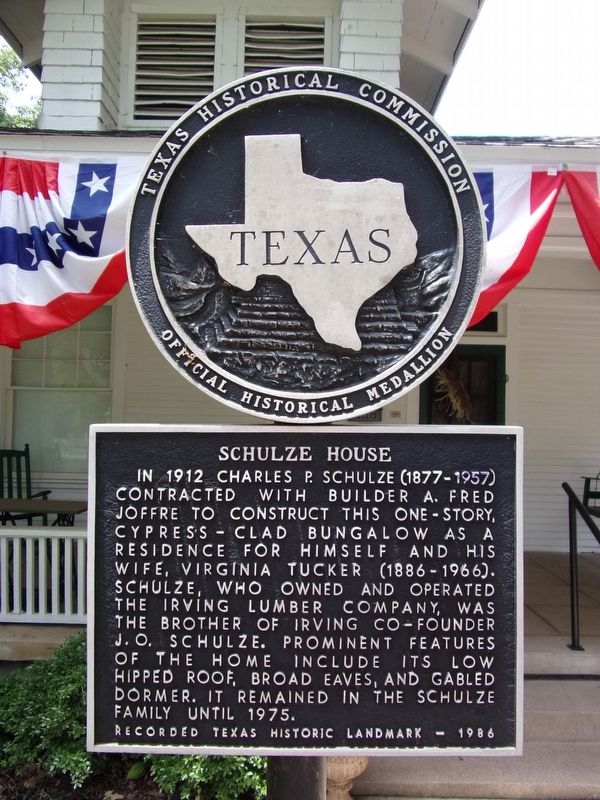 Schulze House Marker image. Click for full size.