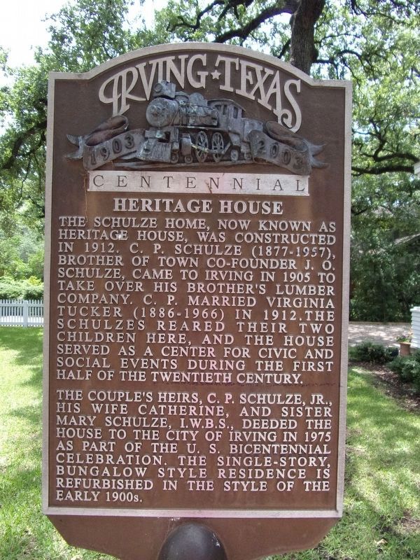Additional Schulze House Marker image. Click for full size.