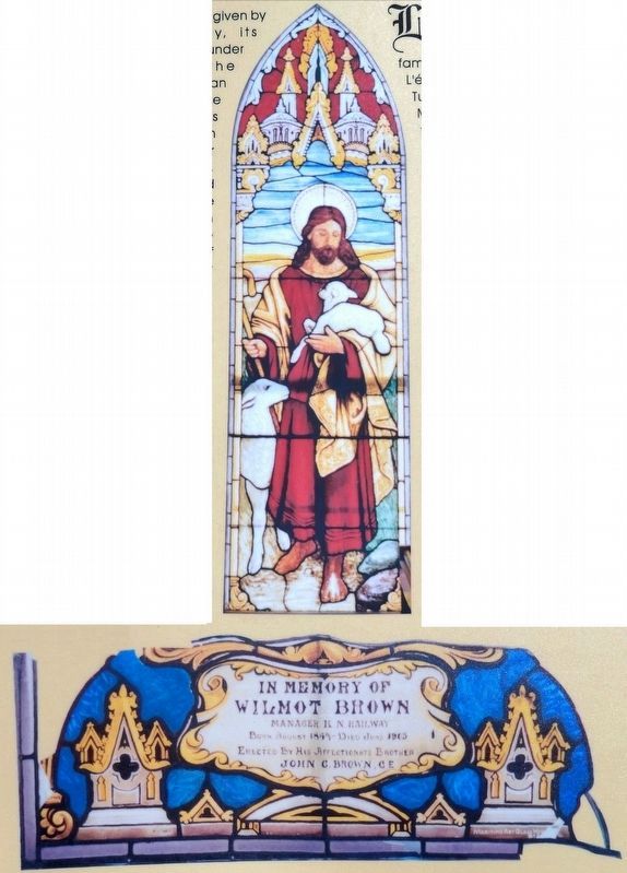 Marker detail: Stained Glass Windows / Vitraux image. Click for full size.