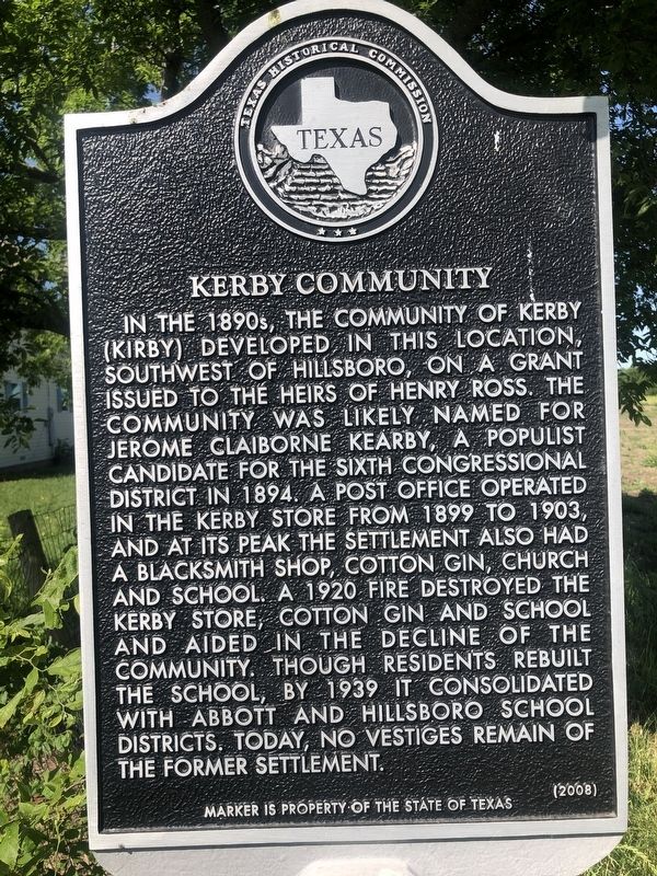 Kerby Community Marker. Click for full size. Kerby Community Marker image. Click for full size.