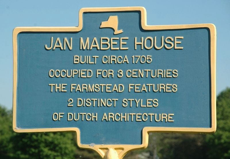 The newer Jan Mabee House Marker image. Click for full size.