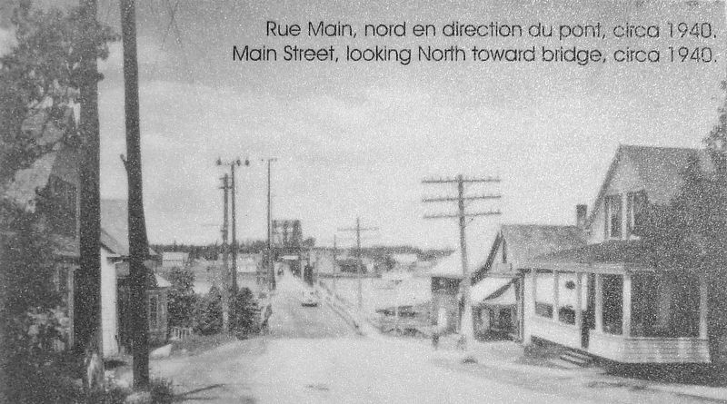 Marker detail: Main Street / Rue Main image. Click for full size.