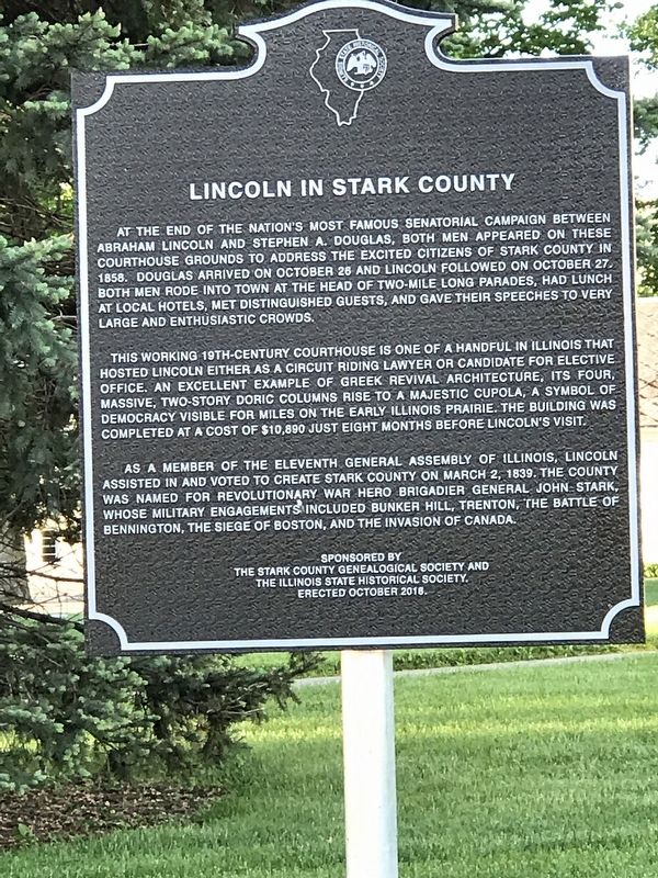 Lincoln in Stark County Marker image. Click for full size.