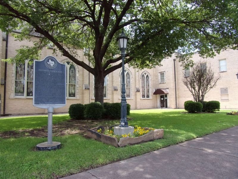 First Baptist Church of Irving Marker. Click for full size. First Baptist Church of Irving Marker image. Click for full size.