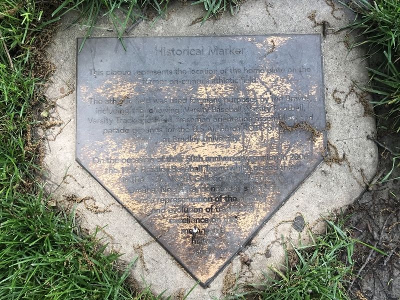 Bradley University Baseball Marker image. Click for full size.