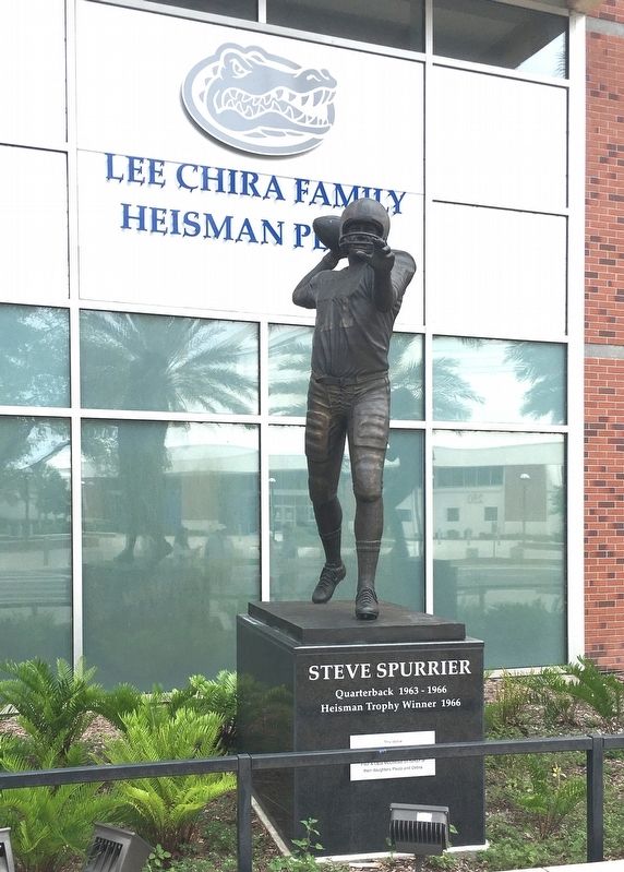 Steve Spurrier Heisman Trophy Statue image. Click for full size.