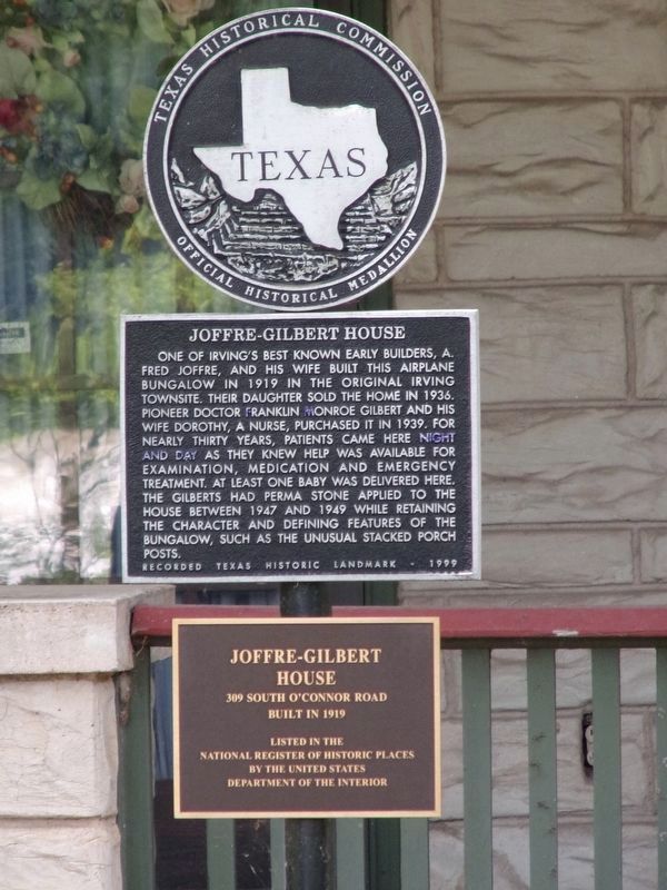 Joffre-Gilbert House Marker. Click for full size. Joffre-Gilbert House Marker image. Click for full size.