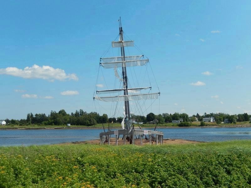 The Three Masts / Les Trois Mâts. Click for full size. The Three Masts / Les Trois Mâts image. Click for full size.
