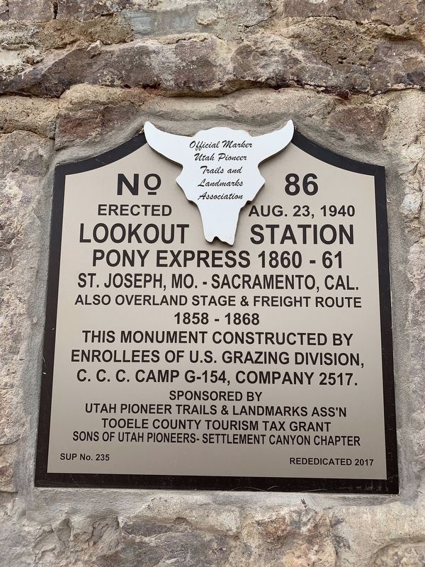 Lookout Station Marker image. Click for full size.