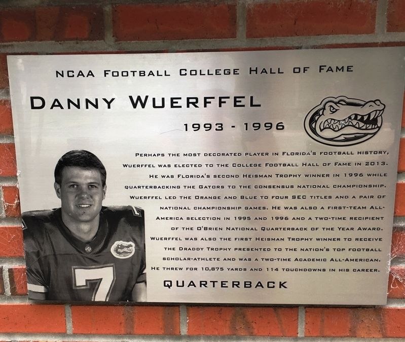 Danny Wuerffel Marker image. Click for full size.