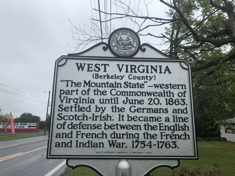 West Virginia side of the marker image. Click for full size.