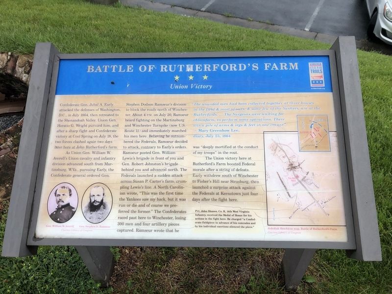 Battle of Rutherford's Farm Marker image. Click for full size.