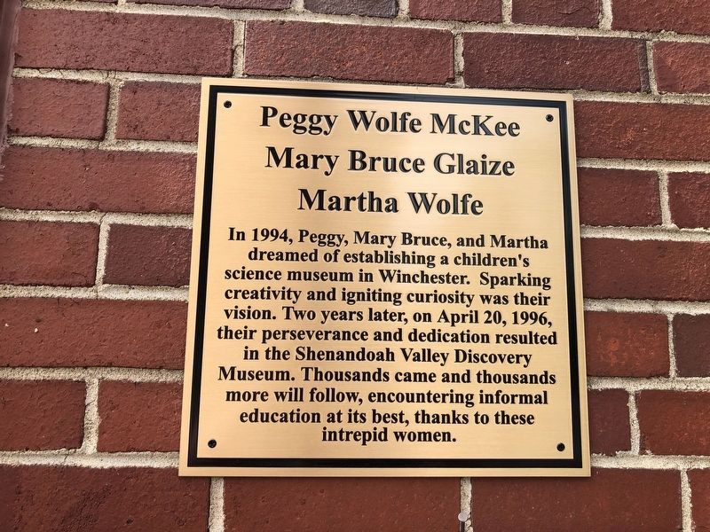 Peggy Wolfe McKee, Mary Bruce Glaize, Martha Wolfe Marker. Click for full size. Peggy Wolfe McKee, Mary Bruce Glaize, Martha Wolfe Marker image. Click for full size.