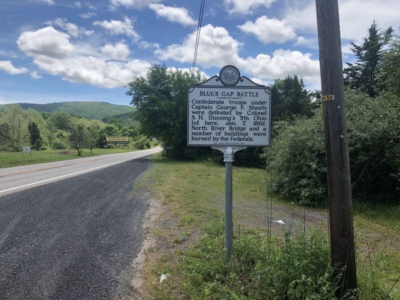 Blue's Gap Battle Marker. Click for full size. Blue's Gap Battle Marker image. Click for full size.